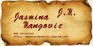 Jasmina Mangović vizit kartica